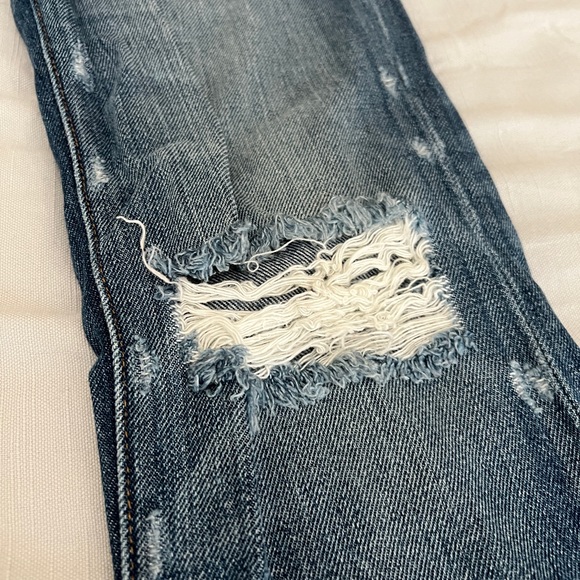 FRAME L’Homme Skinny Distressed Wash Denim Jeans - Picture 3 of 6